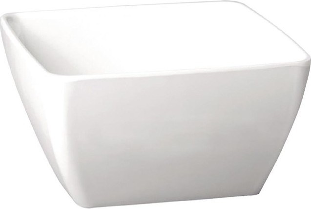  APS Pure quadratische Melaminschale wei&szlig; 12,5cm 