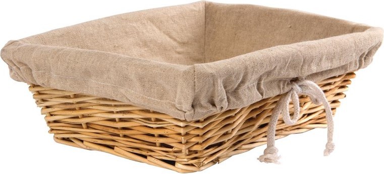 Olympia Brotkorb Weide mit Futter 31,5 x 23cm 