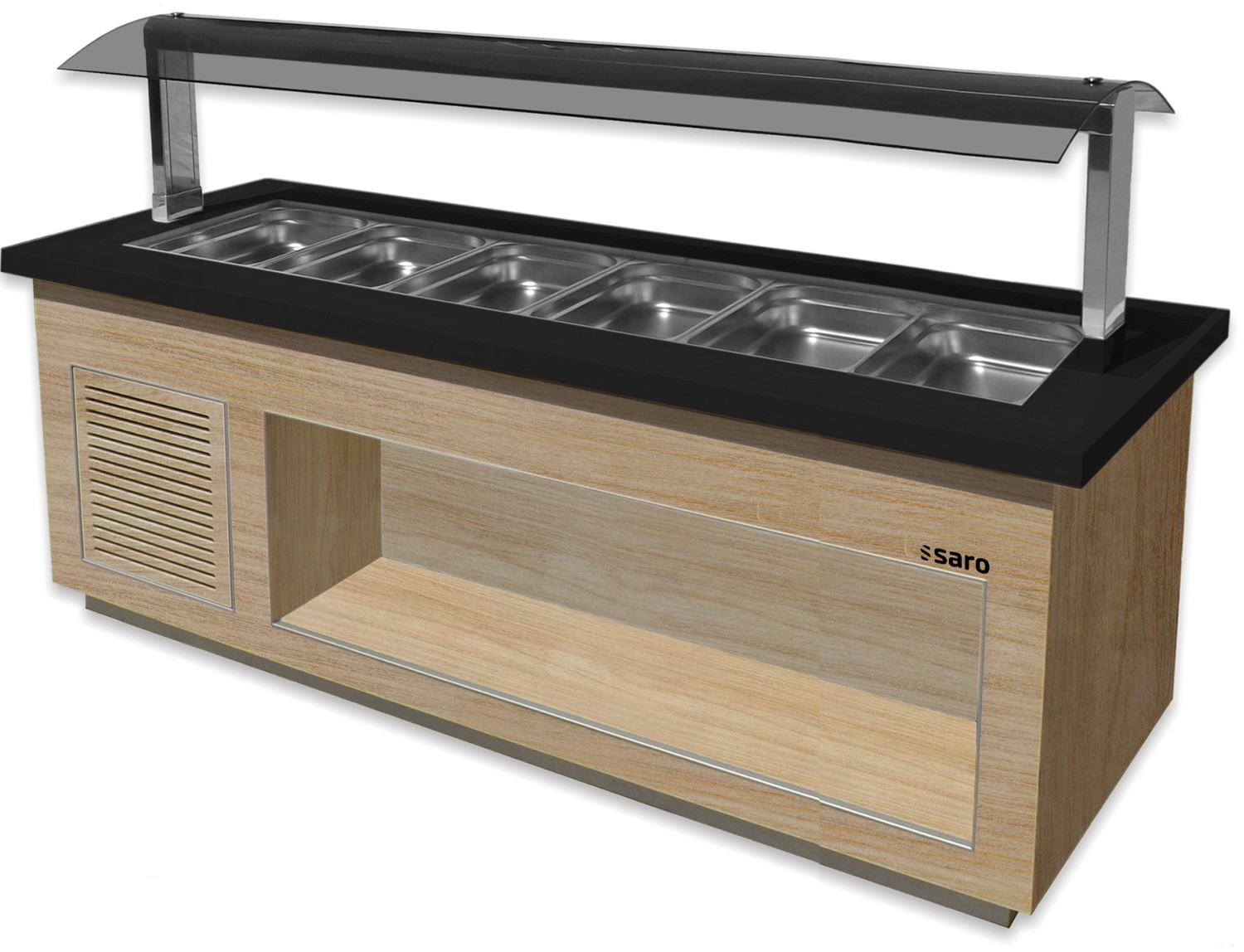  Saro Salatbar f&uuml;r 6x 1/1 GN,  Modell PREMIUM LINE SB-K230 OAK 