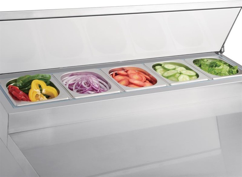  Polar Serie G Pizzak&uuml;hltisch Saladette 2-t&uuml;rig 254L 