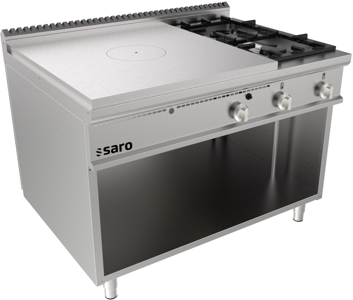  Saro Gl&uuml;hplattenherd offener Unterbau +2 Brenner  Modell LQ / TPG6BA 