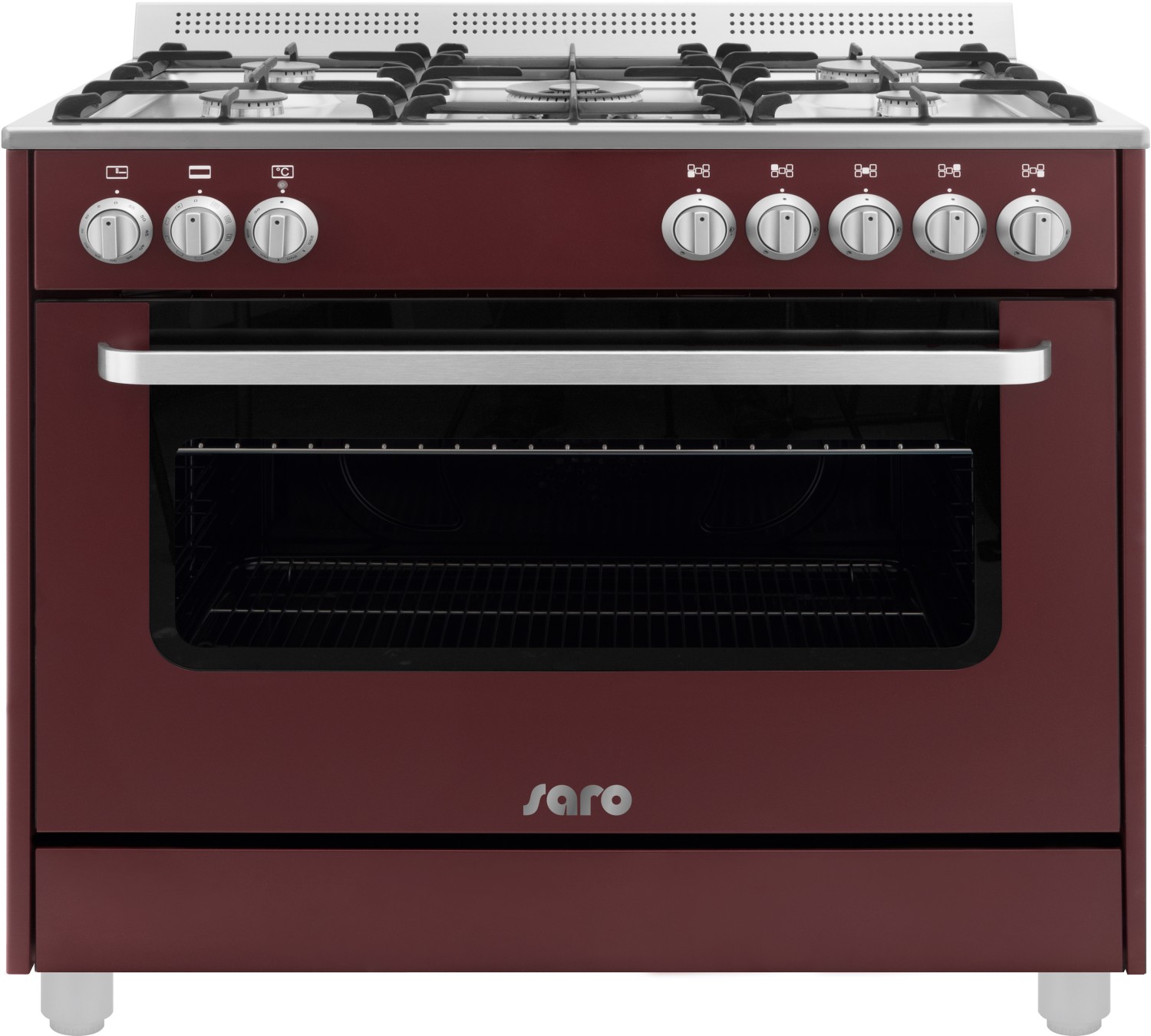  Saro Multifunktionsherd Gas/Elektro  Modell TS95C61LVI bordeaux 