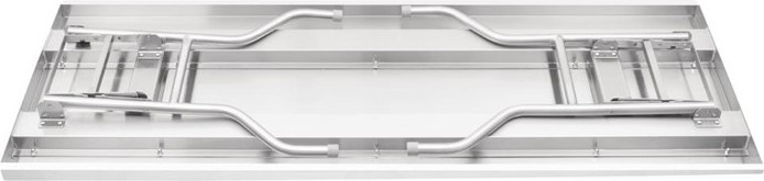  Vogue klappbarer Arbeitstisch aus Edelstahl 1220x610x780mm 
