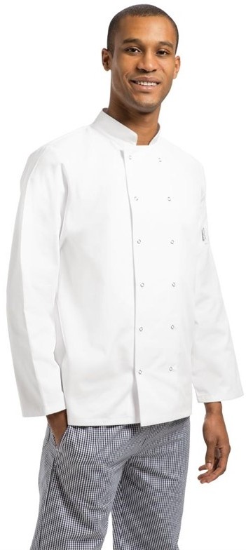  Whites Vegas Kochjacke lange &Auml;rmel wei&szlig; 