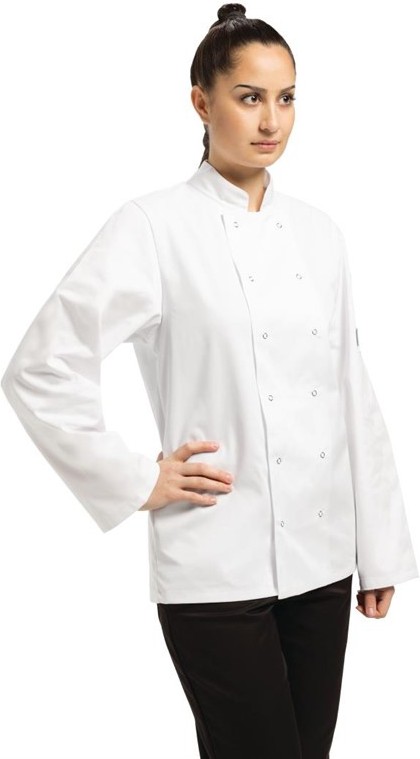  Whites Vegas Kochjacke lange &Auml;rmel wei&szlig; 