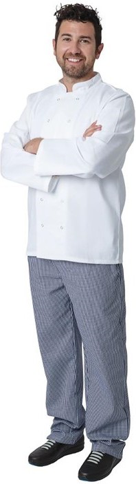  Whites Vegas Kochjacke lange &Auml;rmel wei&szlig; 
