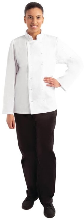 Whites Vegas Kochjacke lange &Auml;rmel wei&szlig; 