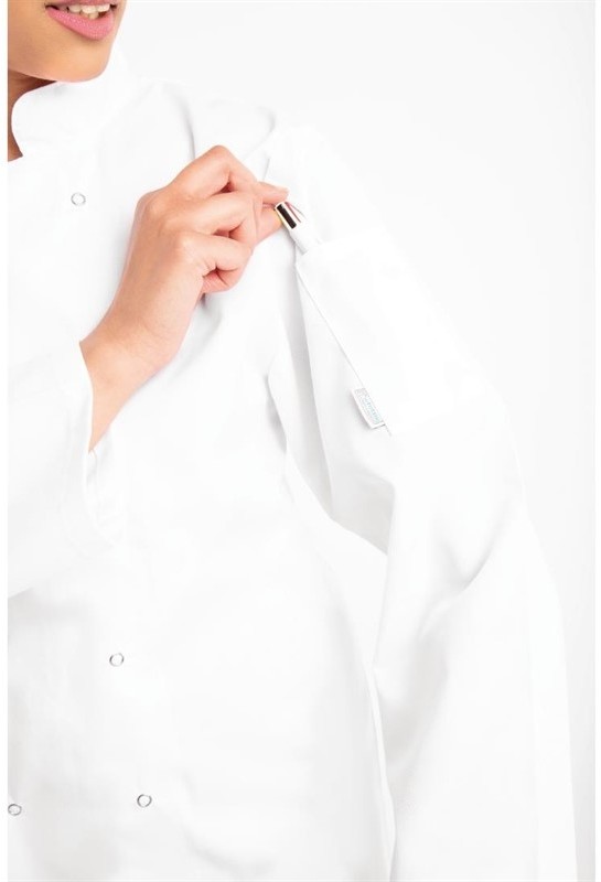  Whites Vegas Kochjacke lange &Auml;rmel wei&szlig; 