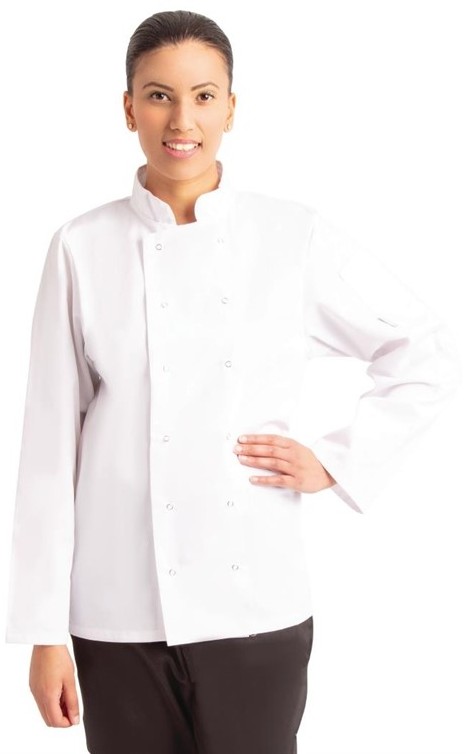  Whites Vegas Kochjacke lange &Auml;rmel wei&szlig; 