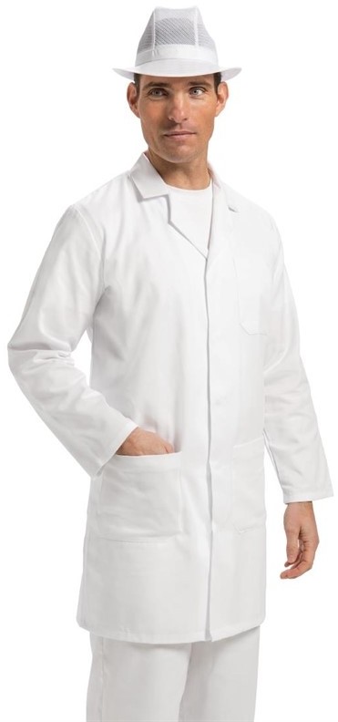  Whites lange Arbeitsjacke Unisex 