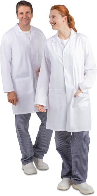  Whites lange Arbeitsjacke Unisex 
