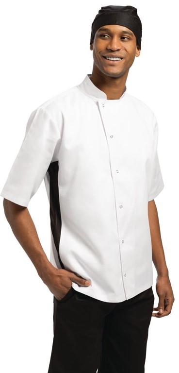  Whites Nevada Kochjacke kurze &Auml;rmel wei&szlig; 