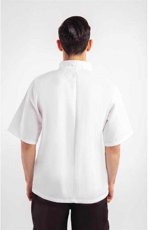  Whites Boston Kochjacke kurze &Auml;rmel wei&szlig; 