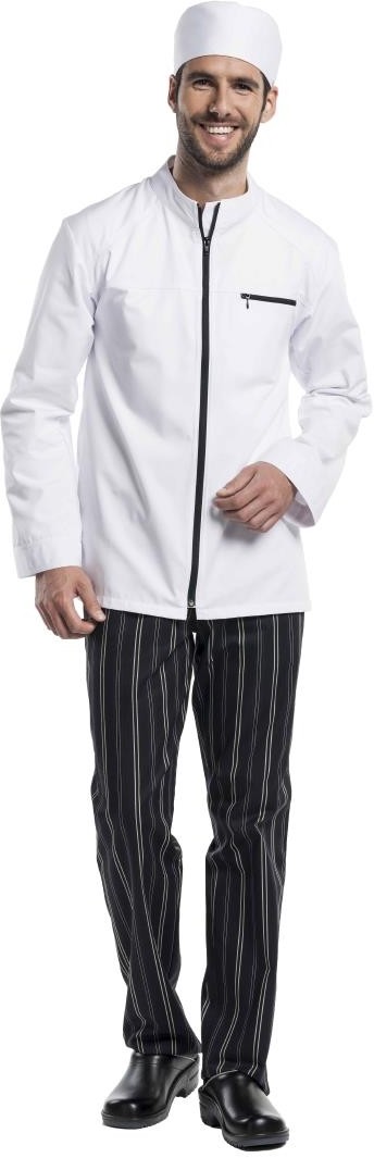  Chaud Devant Modena Kochjacke lange &Auml;rmel wei&szlig; 