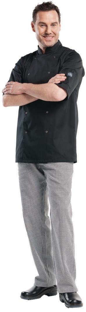  Chaud Devant Hilton Poco Kochjacke kurze &Auml;rmel schwarz 