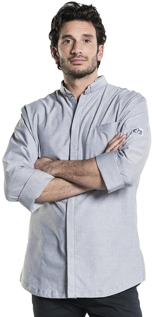  Chaud Devant Nordic Grau Herren Kochjacke 