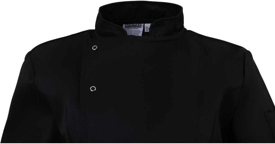  Whites Damen Kochjacke Schwarz 