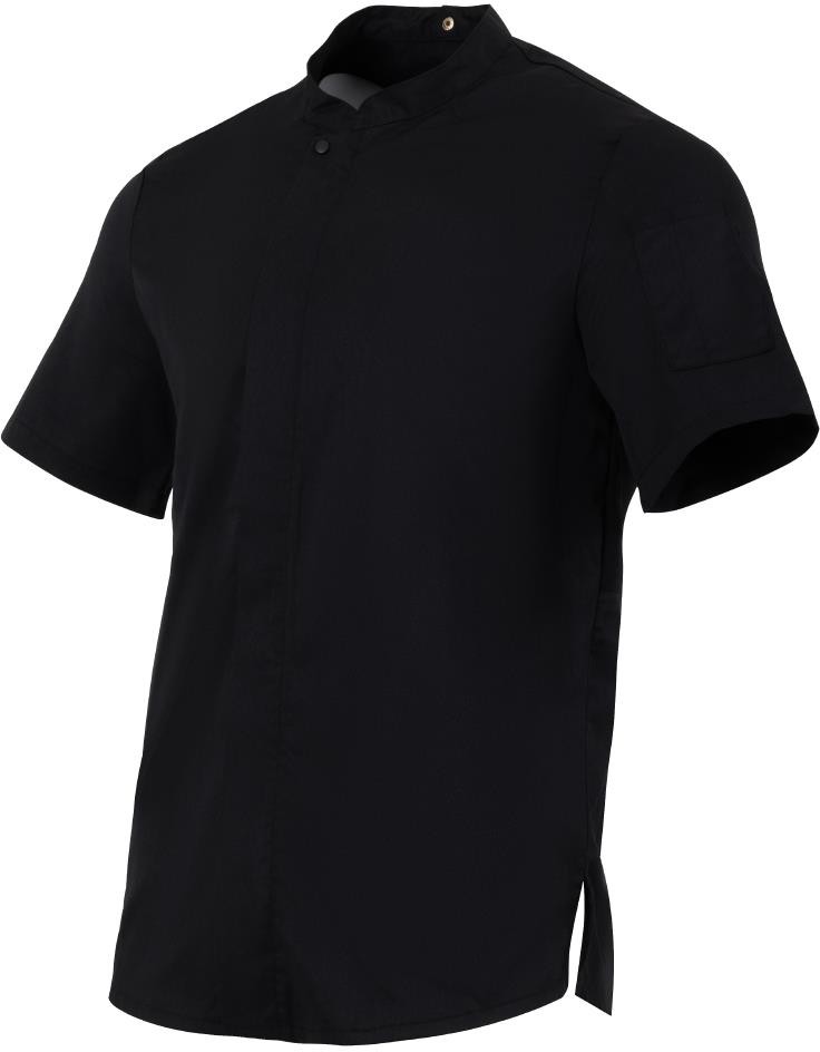  Southside Harlem Kurzarm-Kochjacke, Schwarz, 