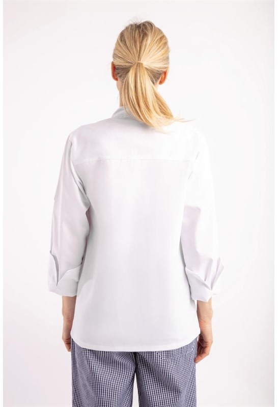  Whites Chicago Kochjacke lange &Auml;rmel wei&szlig; 