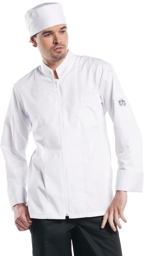  Chaud Devant Monza Herrenkochjacke lange &Auml;rmel wei&szlig; XXXL 