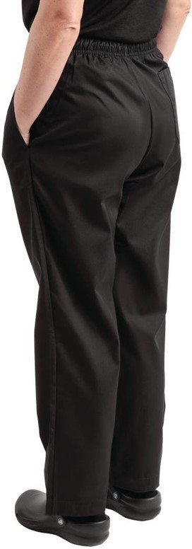  Whites Unisex Kochhose Easyfit Teflonbeschichtet schwarz 