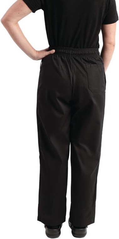  Whites Unisex Kochhose Easyfit Teflonbeschichtet schwarz 