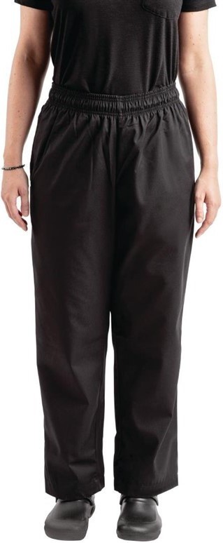  Whites Unisex Kochhose Easyfit Teflonbeschichtet schwarz 
