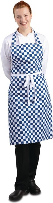  Whites Latzsch&uuml;rze blau-wei&szlig; kariert 