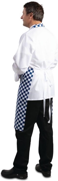  Whites Latzsch&uuml;rze blau-wei&szlig; kariert 