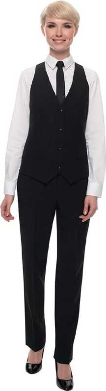  Gastronoble Damen Kellnerhose schwarz Standardl&auml;nge - Gr&ouml;&szlig;e 32 