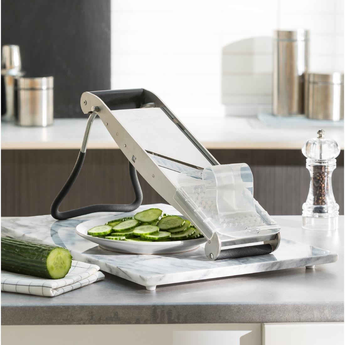  Tellier Louis Bron Compact Pro Edelstahl Japanische Mandoline 
