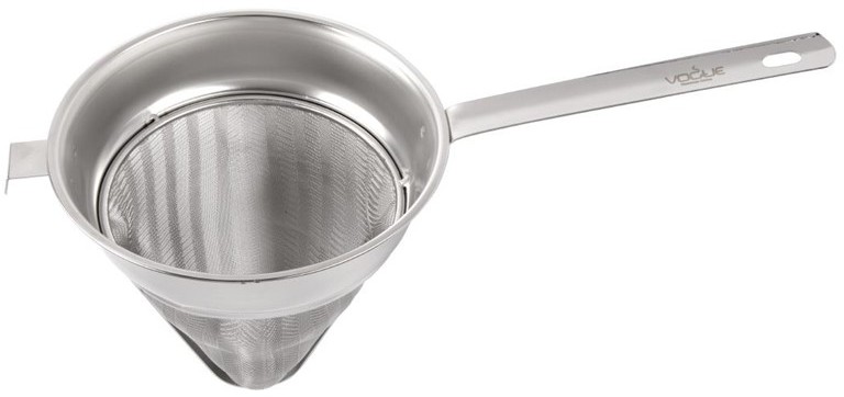  Vogue Spitzsieb mit Edelstahl-Gaze 24cm 