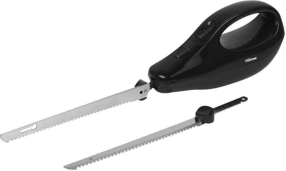 Tristar Elektrisches Messer EM-2107 - Abnehmbare Edelstahlmesser - 120 W 