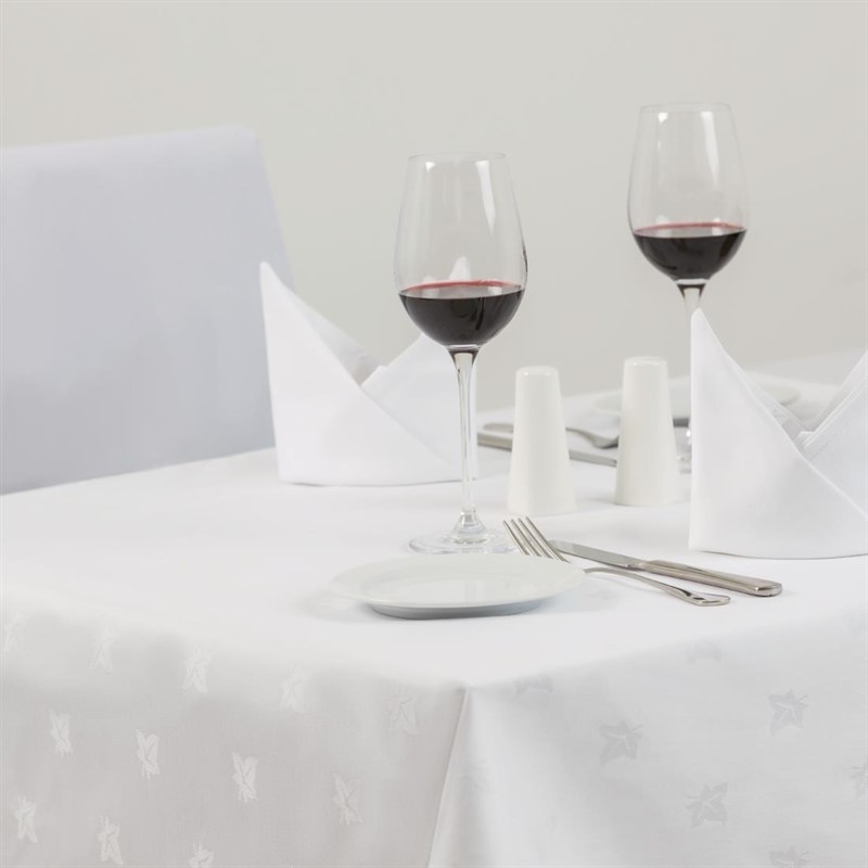  Mitre Luxury Luxor Servietten wei&szlig; 45cm 