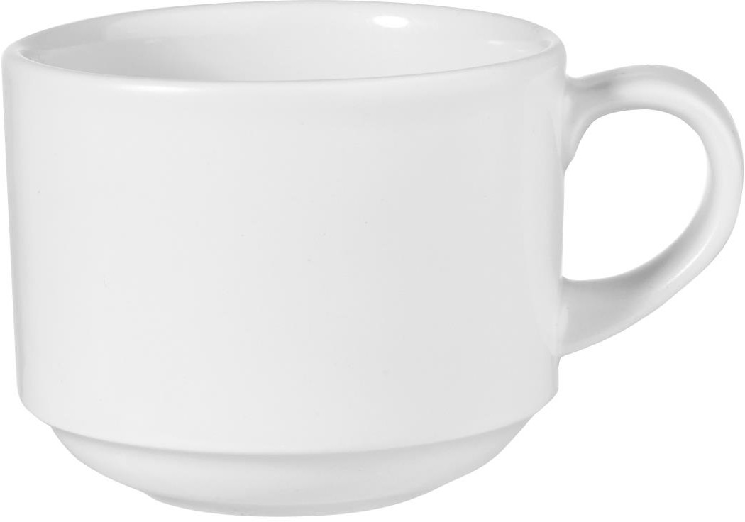  Churchill White Profile Stapelbecher, 237 ml, Karton mit (12 St&uuml;ck) 