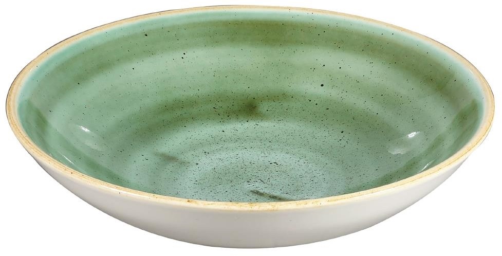  Churchill Stonecast, runde Coupe-Sch&uuml;sseln, Samphire-Gr&uuml;n, 182 mm, (12 St&uuml;ck) 
