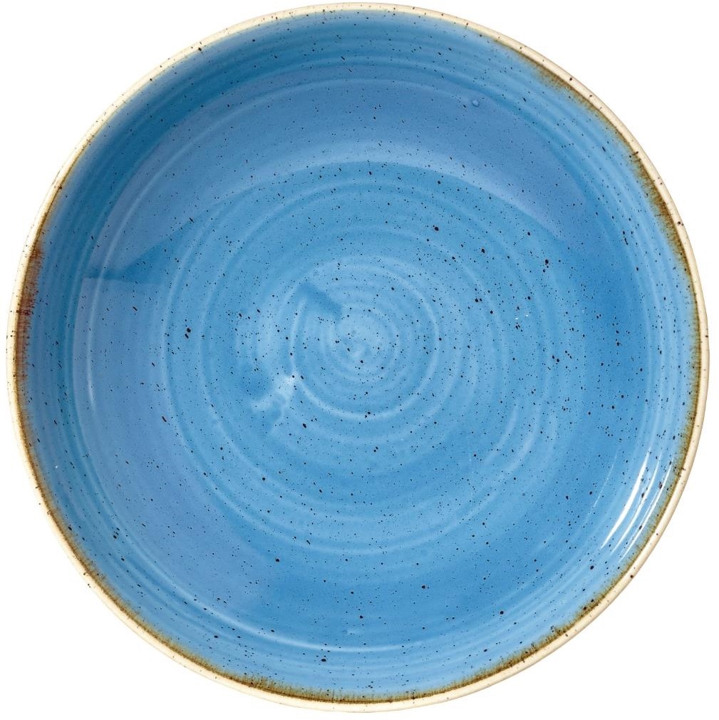  Churchill Stonecast, runde Coupe-Sch&uuml;ssel, Kornblumenblau, 248 mm, (12 St&uuml;ck) 