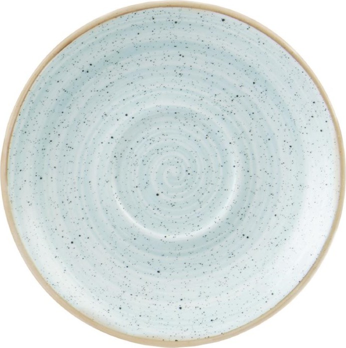  Churchill Stonecast Runde Cappuccino-Untertassen Duck Egg Blue 185 mm (12 St&uuml;ck) 