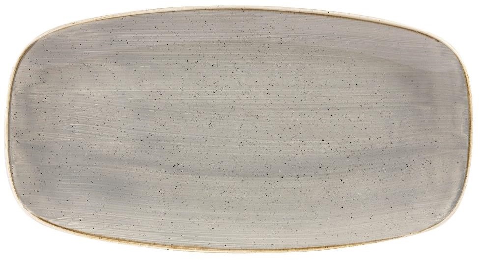  Churchill Stonecast Rechteckige Teller, Pfefferkorngrau, 189 x 355 mm 