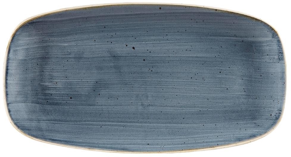  Churchill Stonecast Rechteckige Teller, Blaubeere, 189 x 355 mm, (6 St&uuml;ck) 