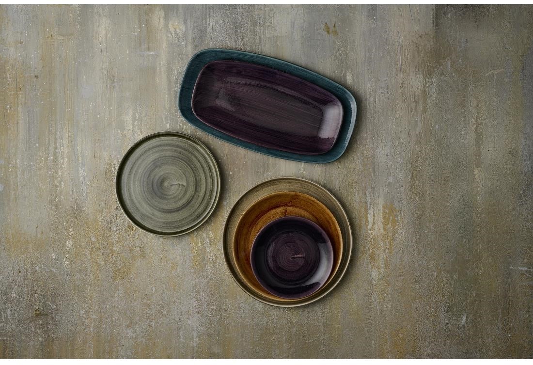  Churchill Stonecast Patina Deep Purple Coup&eacute;-Teller, 288 mm, (12 St&uuml;ck) 