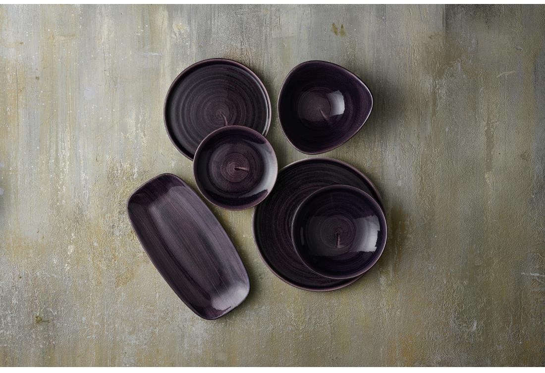  Churchill Stonecast Patina Coupe-Sch&uuml;ssel, tiefviolett, 182 mm, (12 St&uuml;ck) 