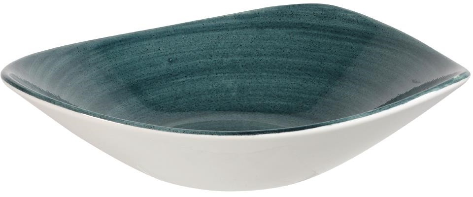  Churchill Stonecast Patina Dreieckige Schalen, Rustikales Blaugr&uuml;n, 21 oz, 235 mm (12 St&uuml;ck) 