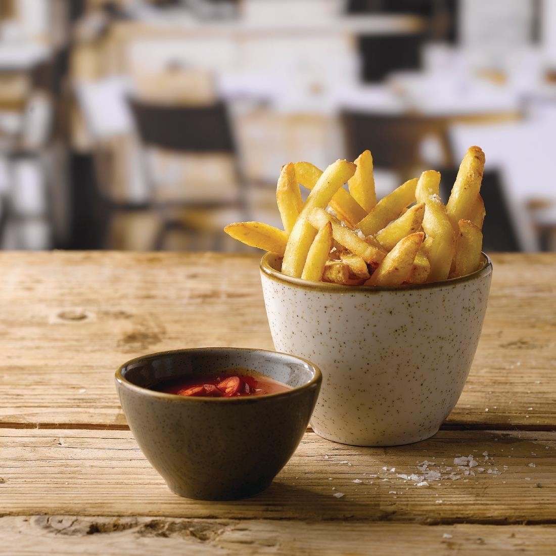  Churchill Stonecast Chip-Becher, Gerstenwei&szlig;, 11 oz, 100 mm (12 St&uuml;ck) 