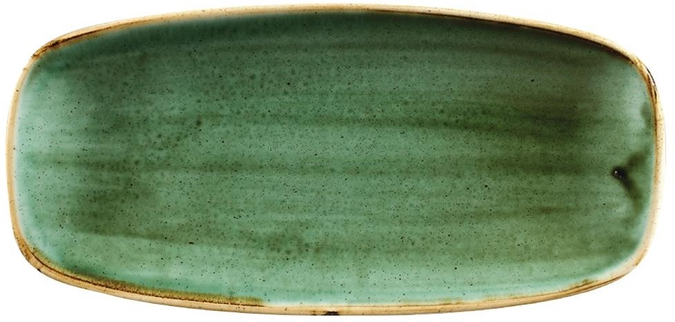  Churchill Stonecast Nr. 4, l&auml;ngliche Kochteller, Meerfenchelgr&uuml;n, 269 x 127 mm, (12 St&uuml;ck) 
