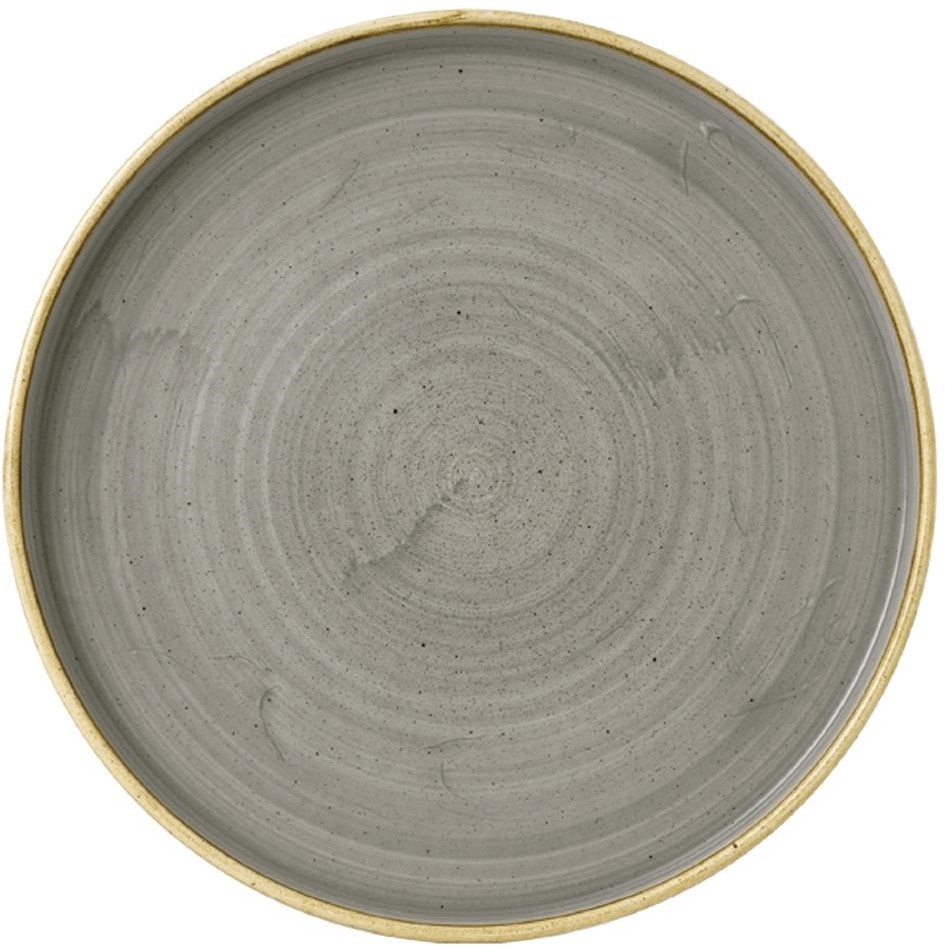  Churchill Stonecast Kochteller mit W&auml;nden, Pfefferkorngrau, 260 mm, (6 St&uuml;ck) 
