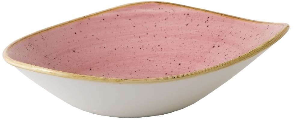  Churchill Stonecast Dreieckige Schalen, Bl&uuml;tenrosa, 21 oz (12 St&uuml;ck) 