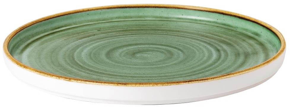  Churchill Steinguss-Platte mit gr&uuml;nen W&auml;nden, Samphire, 10 1/4 Zoll (6 St&uuml;ck) 