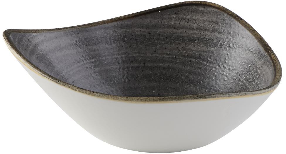  Churchill Stonecast Raw Lotus Schalen, Schwarz, 178 mm (12 St&uuml;ck) 