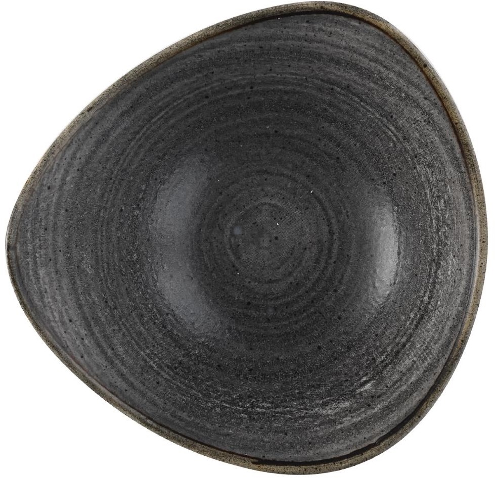  Churchill Stonecast Raw Lotus Schalen, Schwarz, 178 mm (12 St&uuml;ck) 
